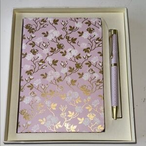 Fringe Studio Pink journal, and pen set. (2)